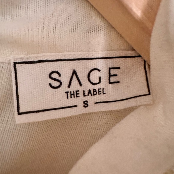 Sage The Label Ivory and Gold Mini Dress - Picture 3 of 5